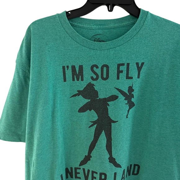 Disney Bundle DuckTales & Peter Pan T-Shirts XL Grey and Green Short Sleeve - Picture 15 of 16